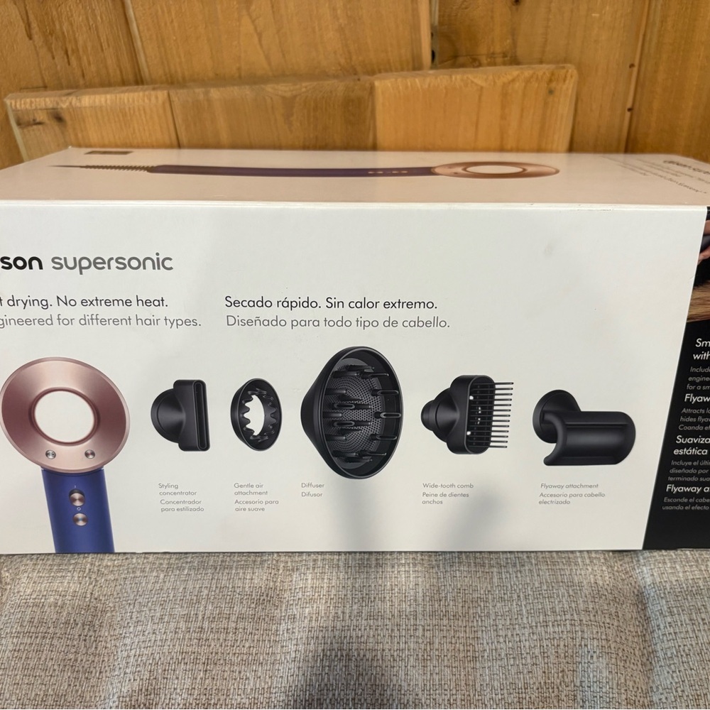 Dyson Blue and Silver Hair Tool